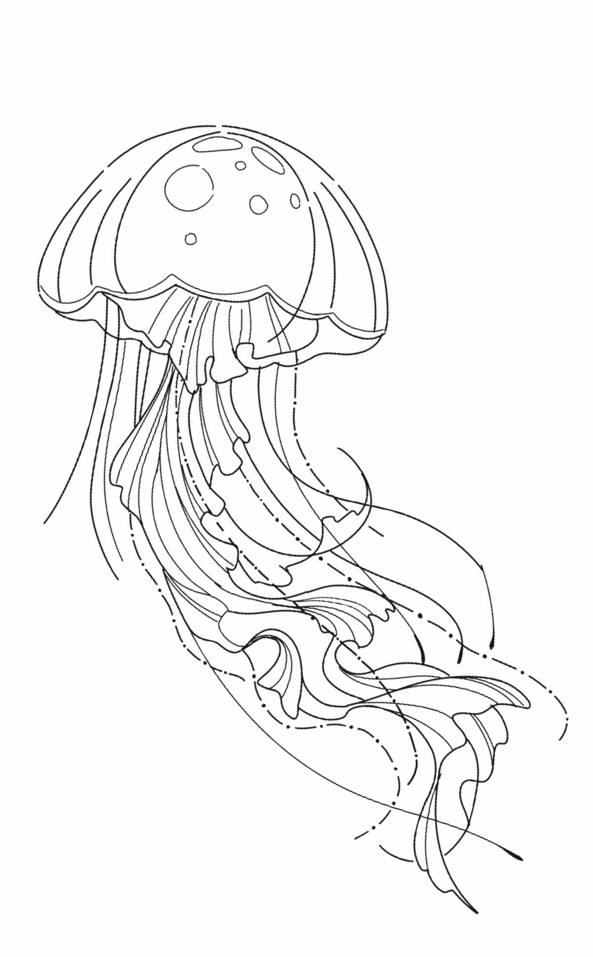 Small jellyfish tattoo 0013