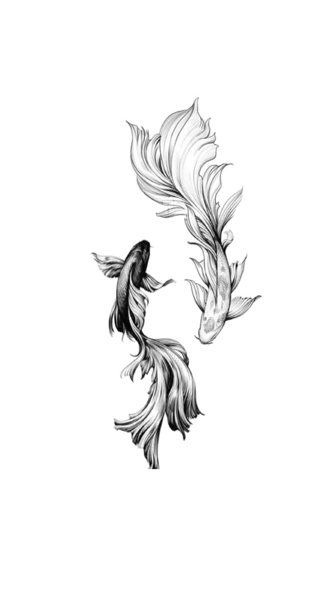 small koi fish tattoo designs