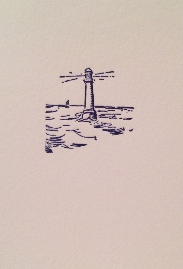 Small lighthouse tattoo 0017