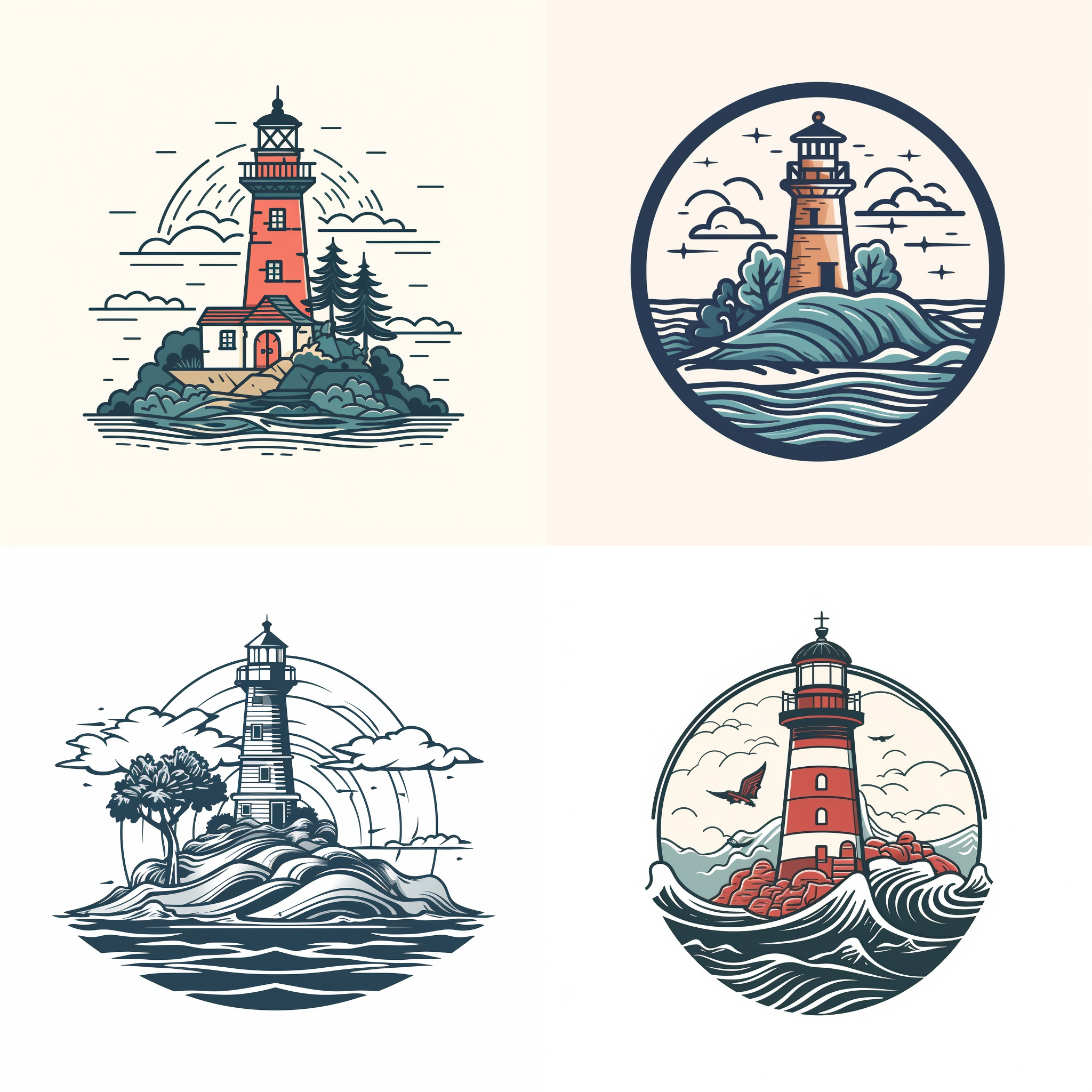 Small lighthouse tattoo 0021