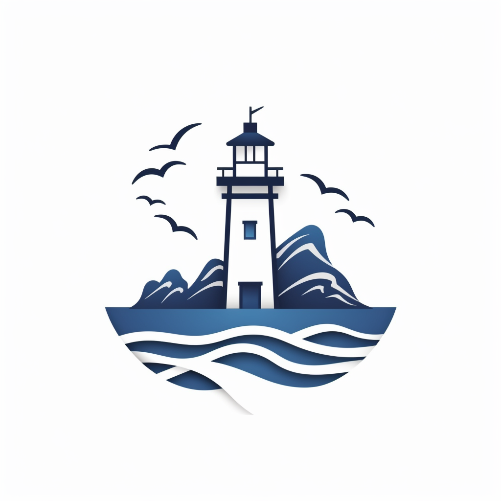 Small lighthouse tattoo 0035