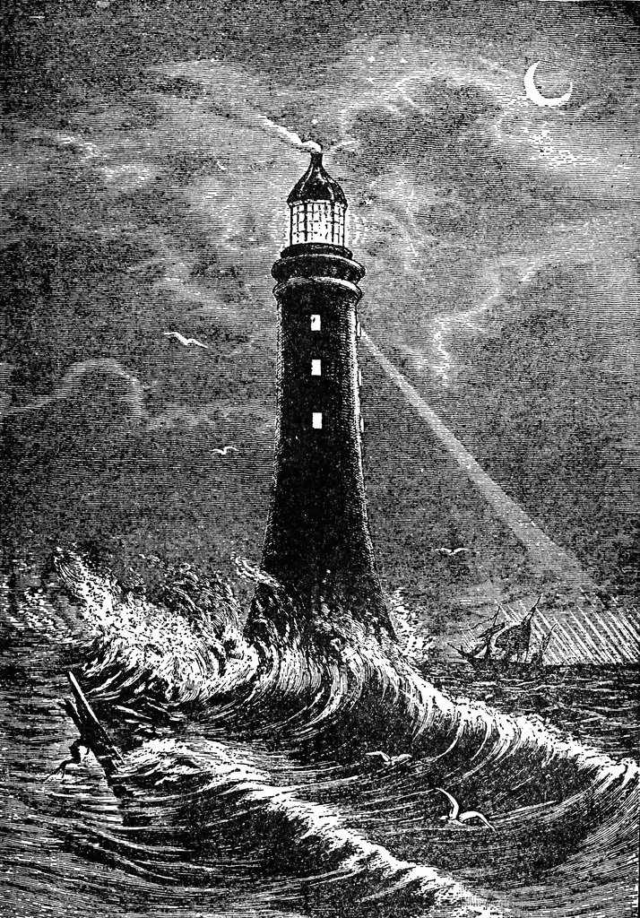 Small lighthouse tattoo 0043