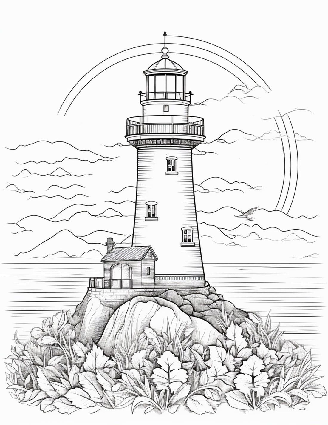 Small lighthouse tattoo 0062