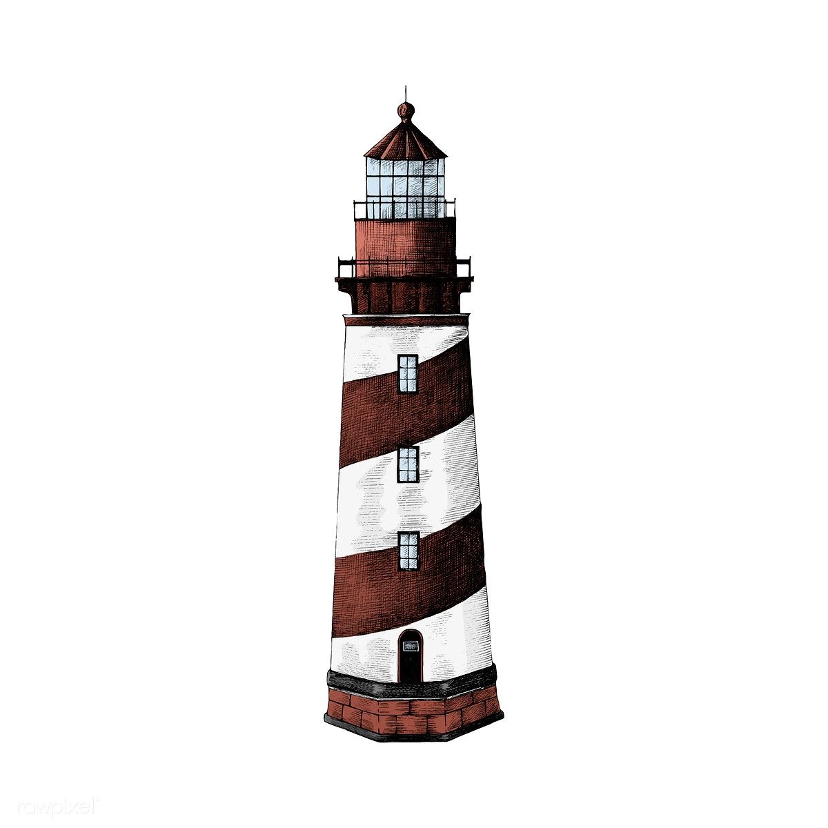 Small lighthouse tattoo 0084