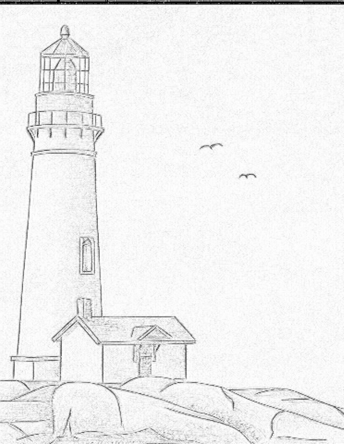 Small lighthouse tattoo 0091