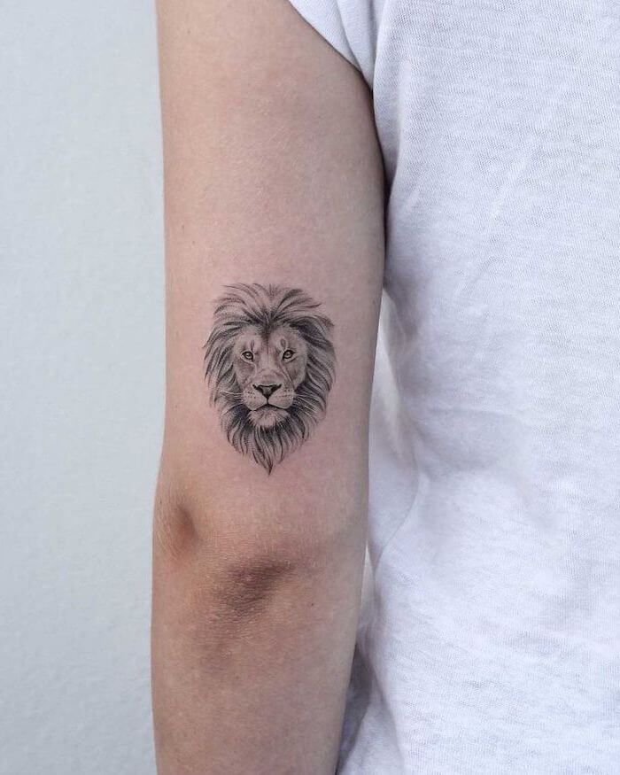 small lion tattoo ideas