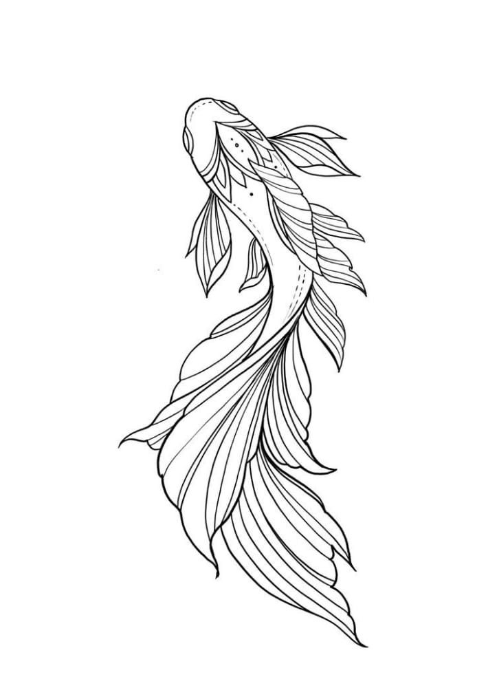 Small mermaid tattoo 0054