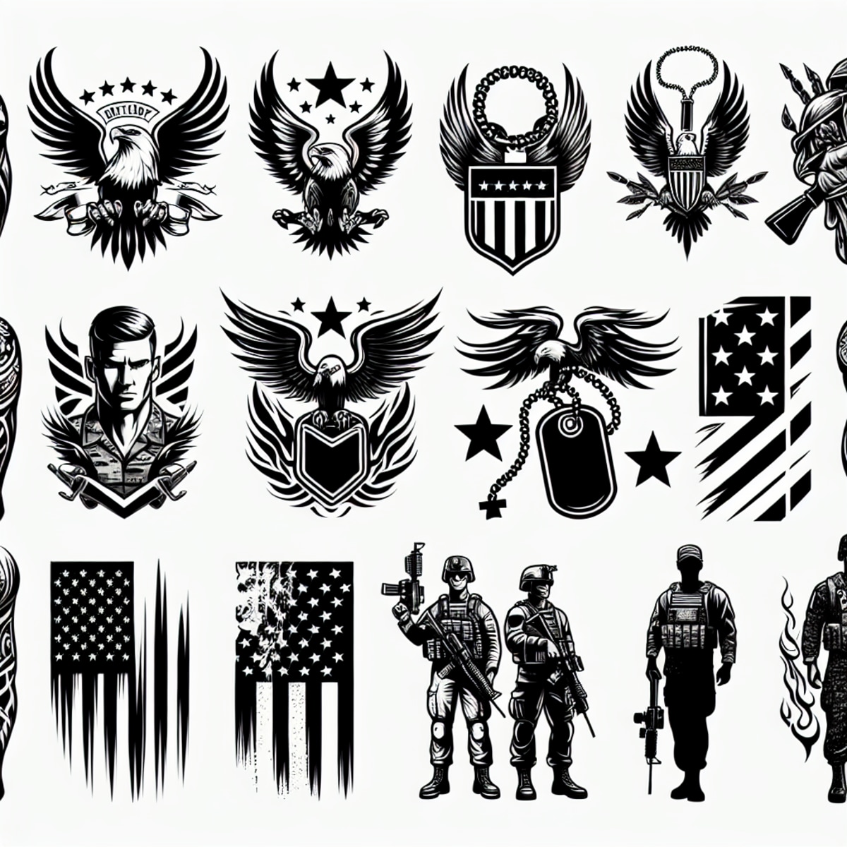 small military tattoo ideas for men