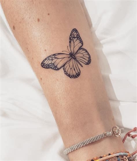 small monarch butterfly tattoo outlines