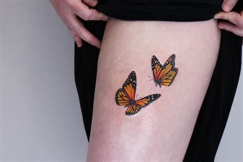 small monarch butterfly tattoo 0013