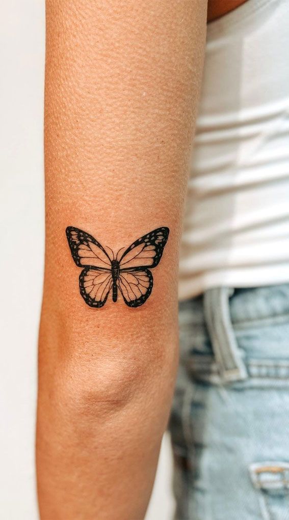 small monarch butterfly tattoo 0021