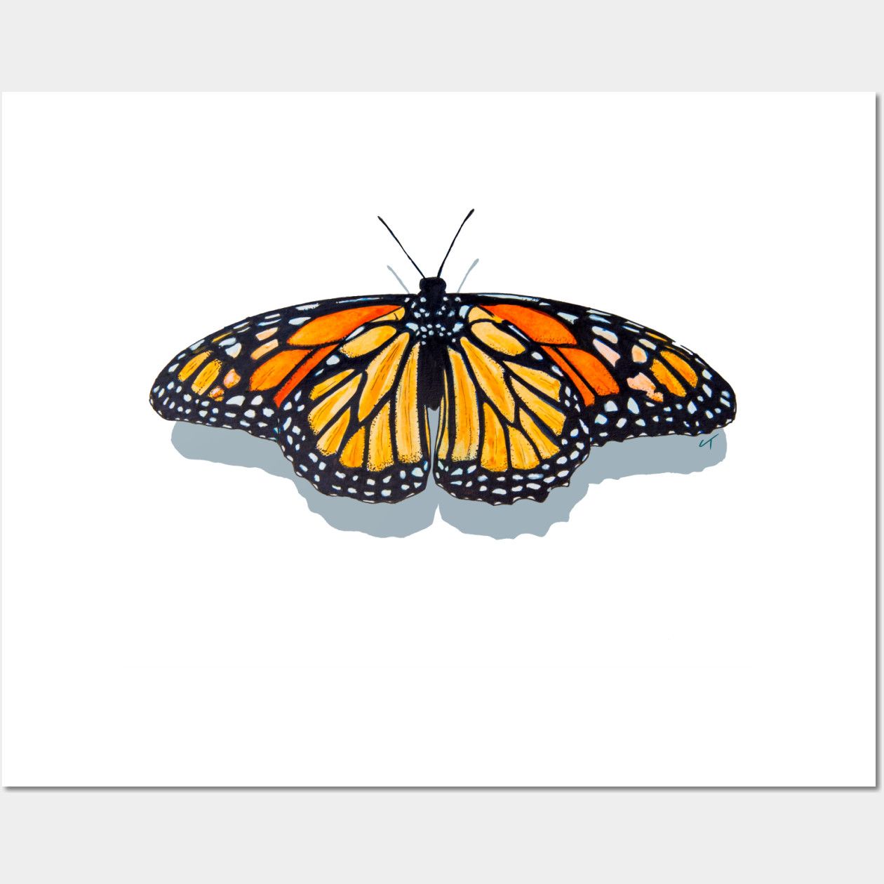 small monarch butterfly tattoo 0026