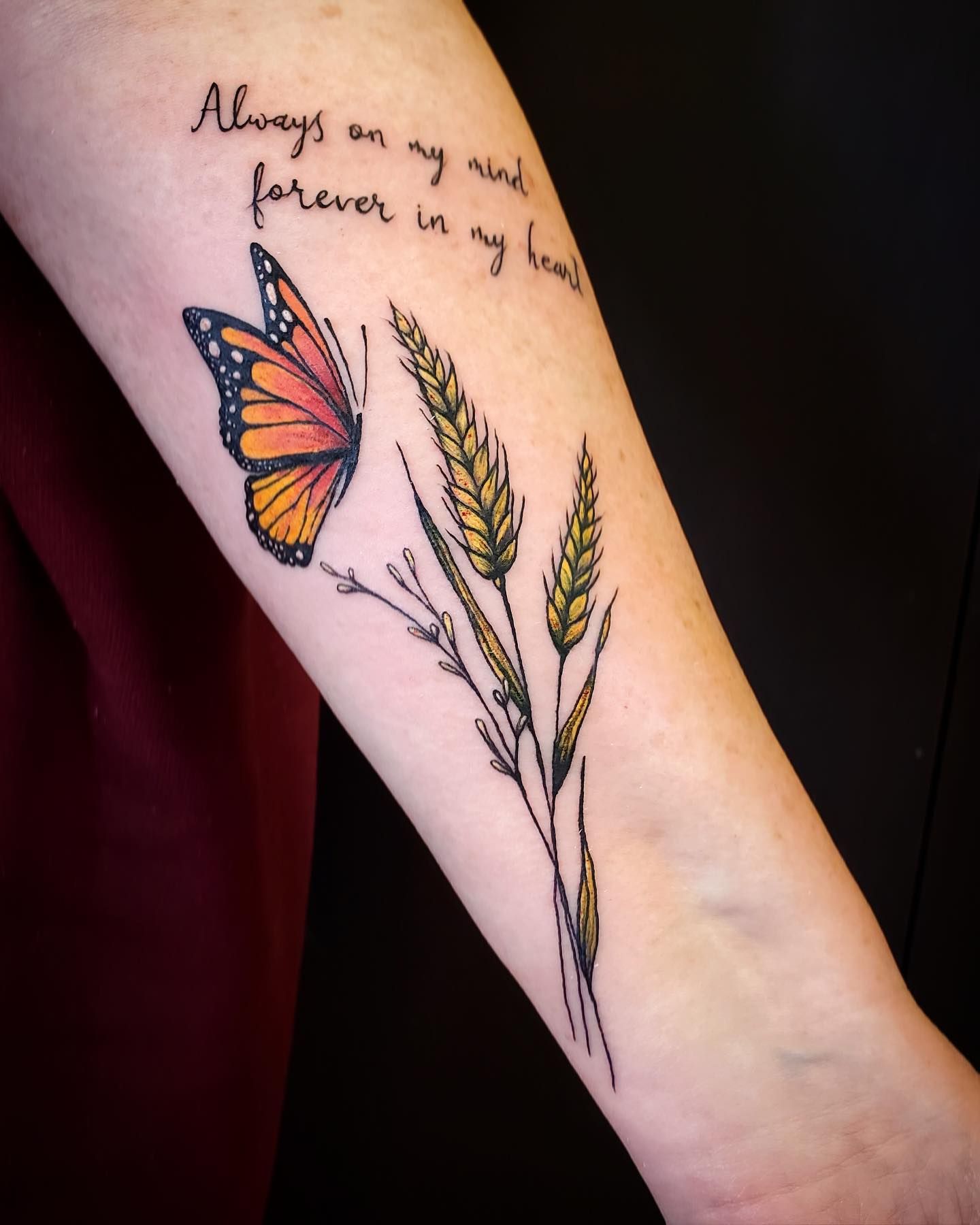 small monarch butterfly tattoo 0028