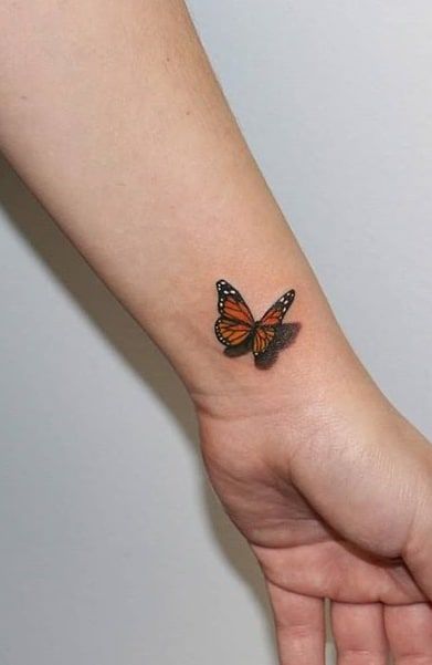 small monarch butterfly tattoo 0056