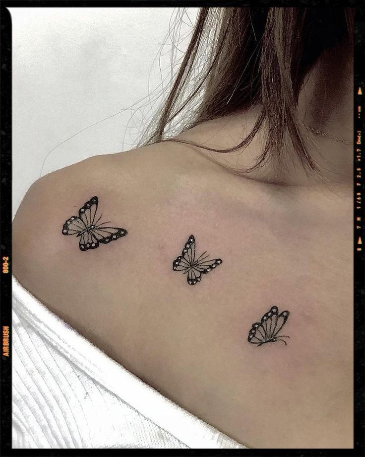 small monarch butterfly tattoo 0073