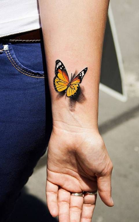 small monarch butterfly tattoo 0086