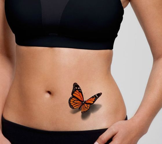 small monarch butterfly tattoo 0096