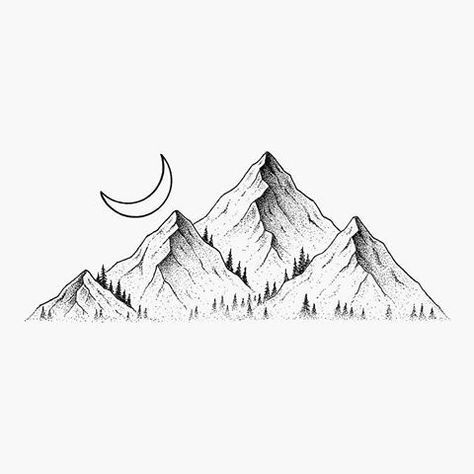 Small mountain tattoo 0062