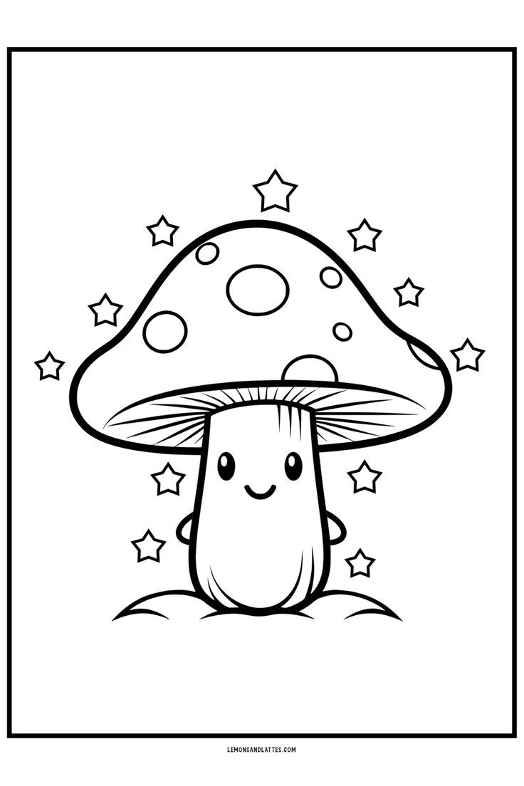 Small mushroom tattoo 0070