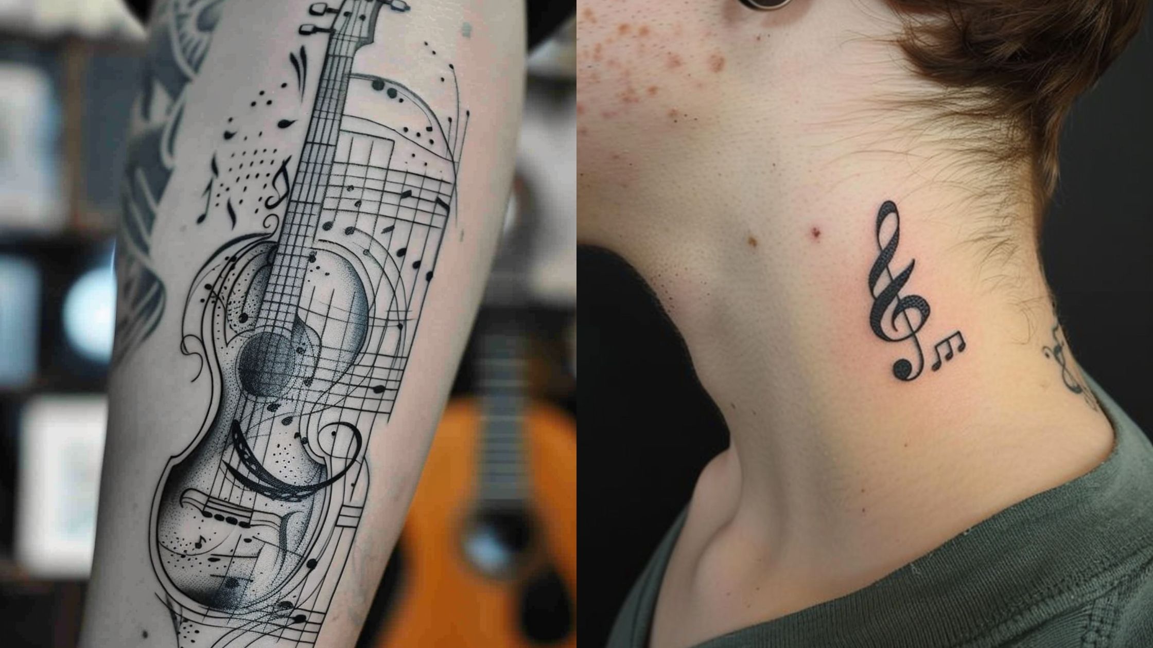 small music notes tattoo designs