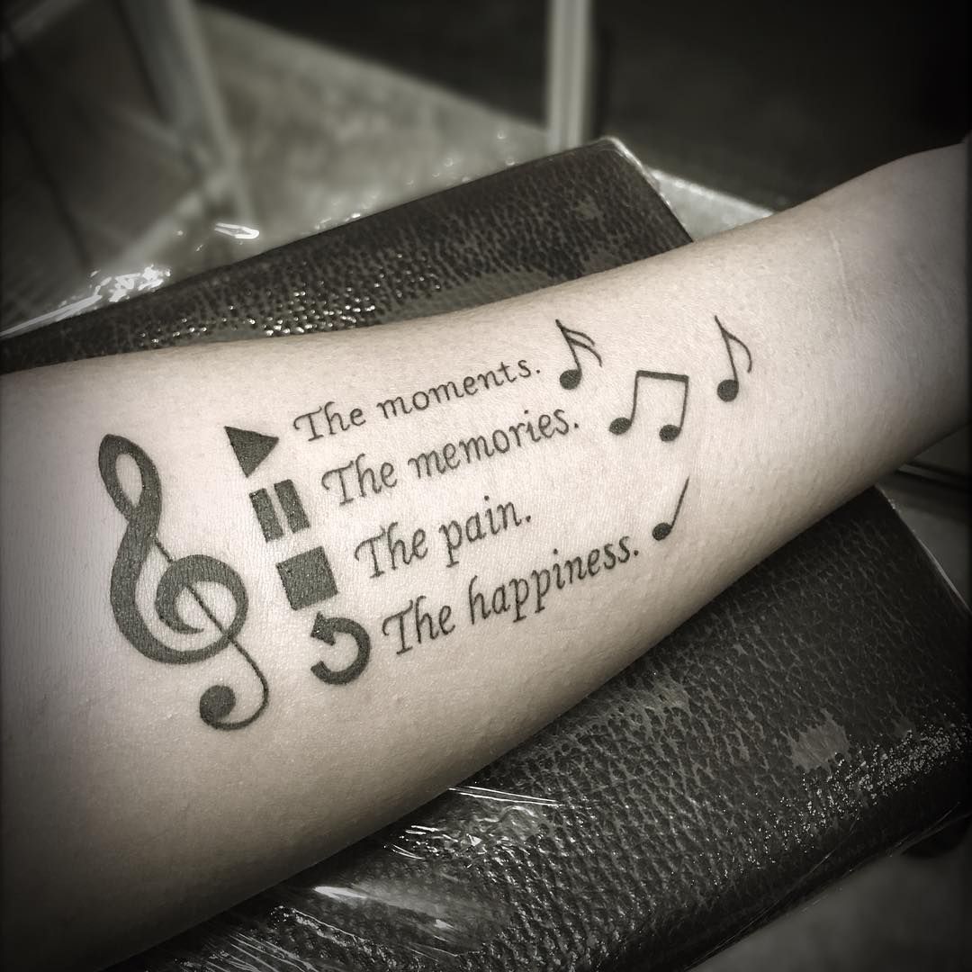 small music tattoo ideas