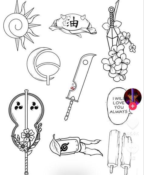 small naruto tattoo ideas