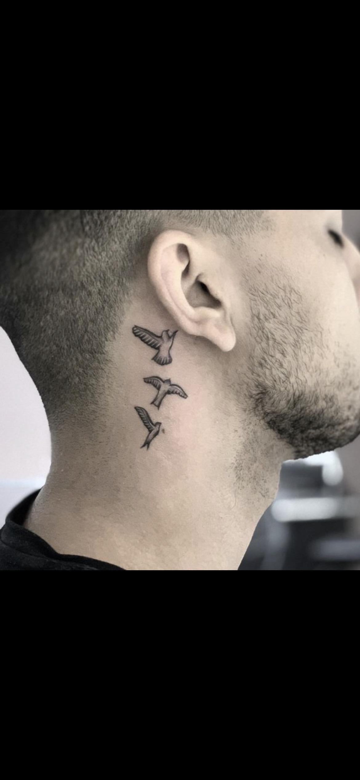 small neck tattoo designs