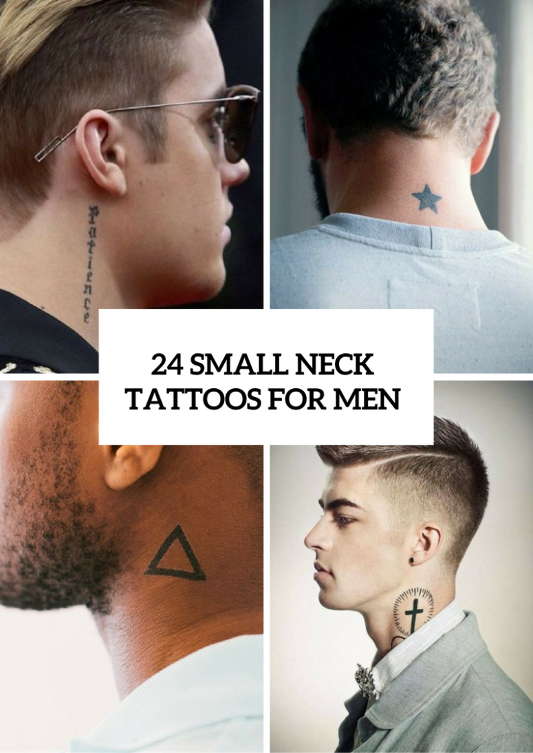 small neck tattoo