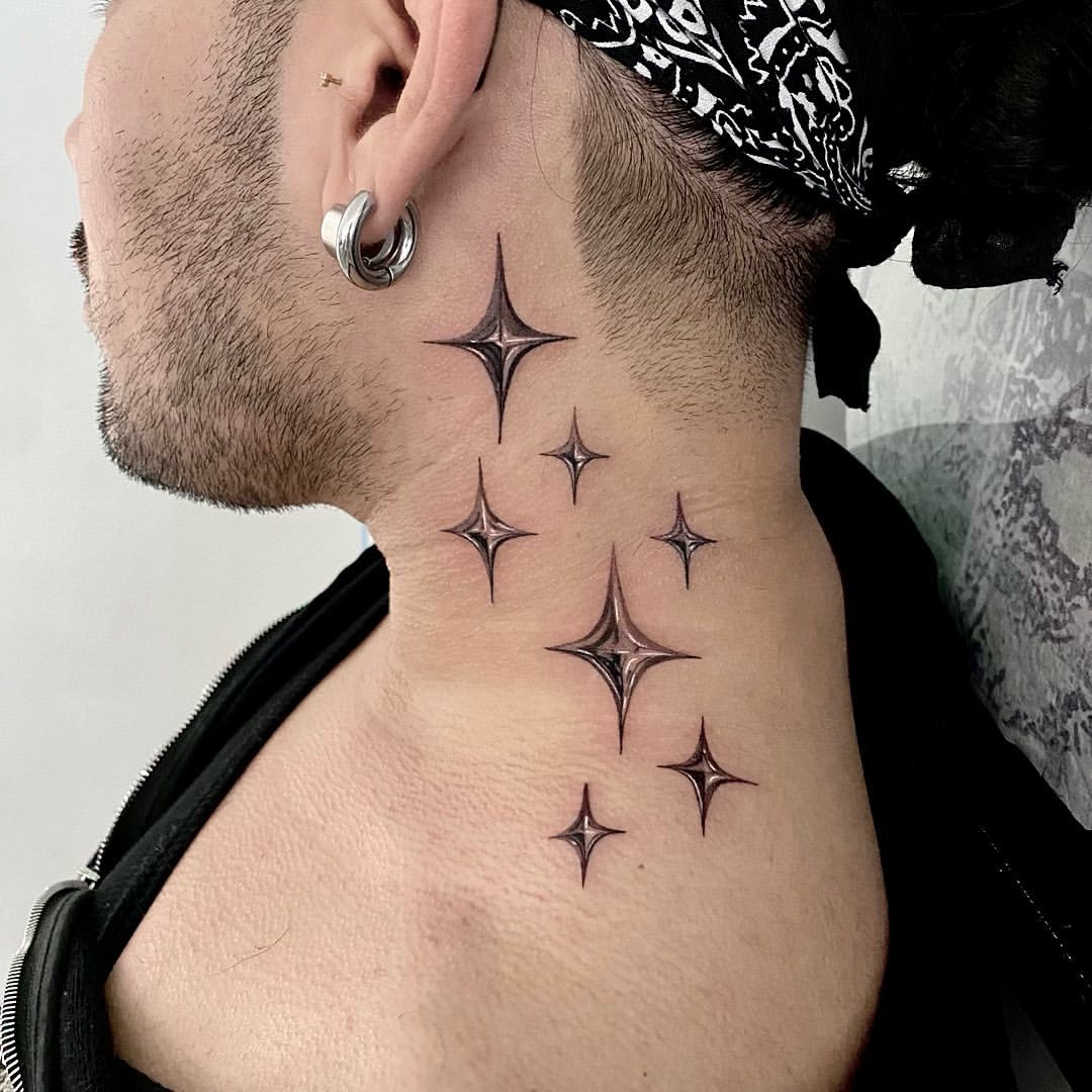 small neck tattoo 0016