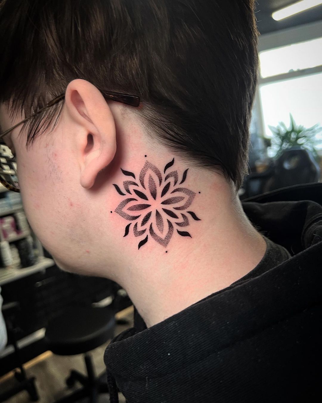 small neck tattoo 0045