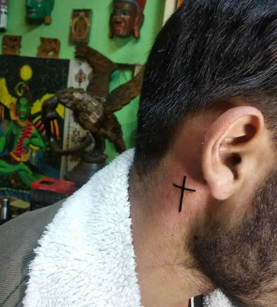 small neck tattoo 0058