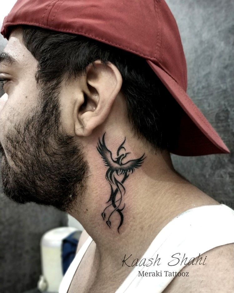 small neck tattoo 0068