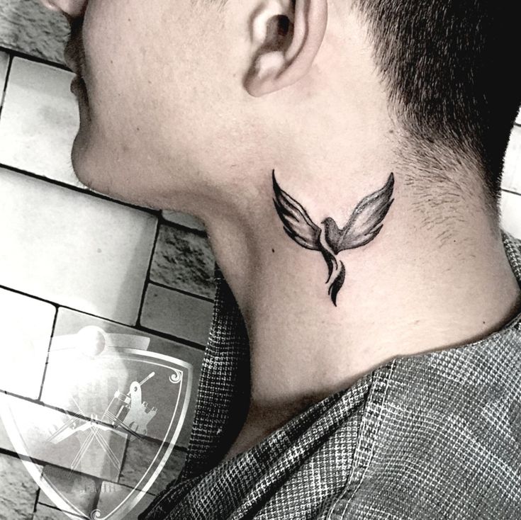 small neck tattoo 0079