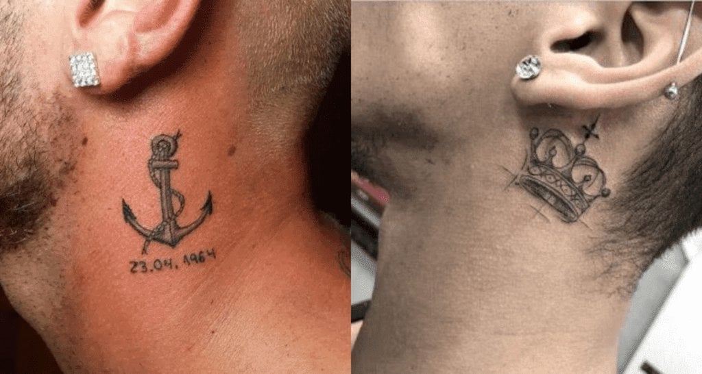 small neck tattoo 0081