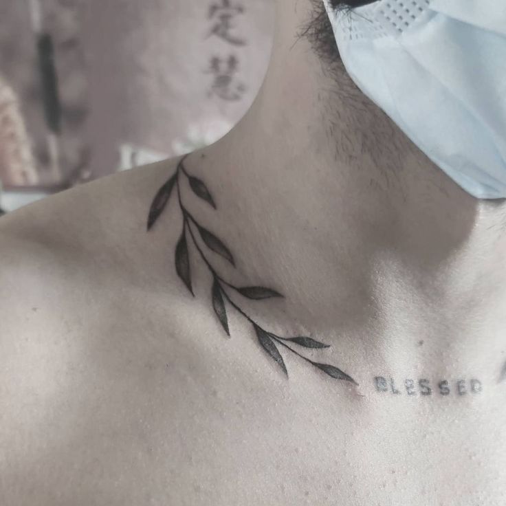 small neck tattoo 0084