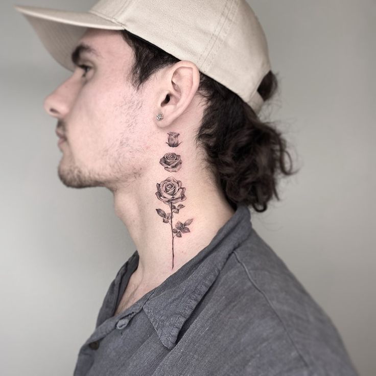 small neck tattoo 0096