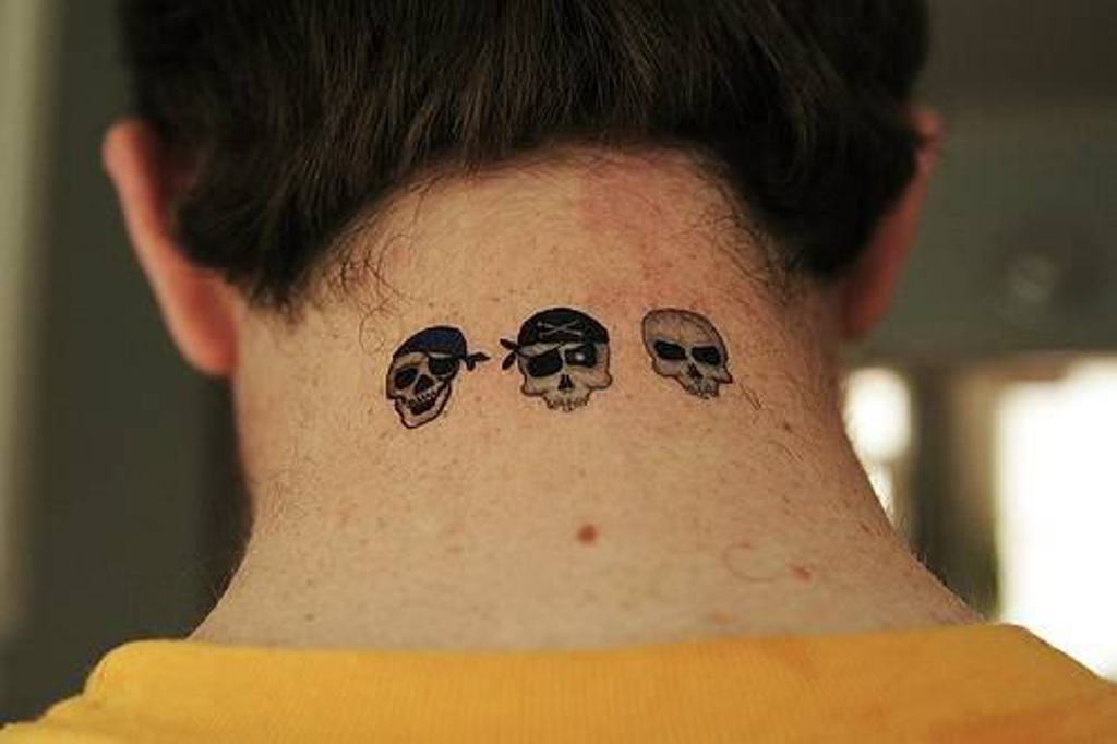 small neck tattoo 0098