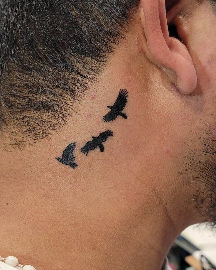 small neck tattoo 0099