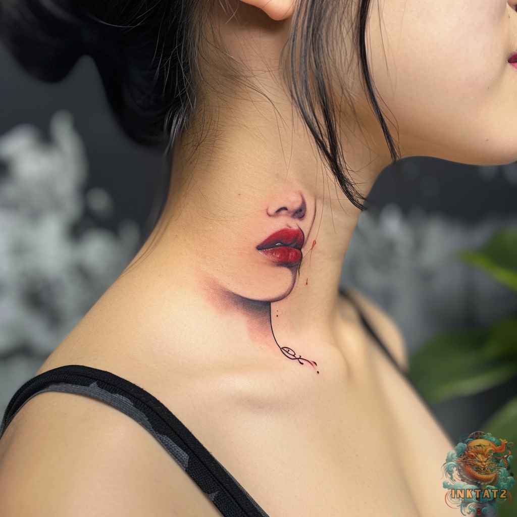 small neck tattoo 0026