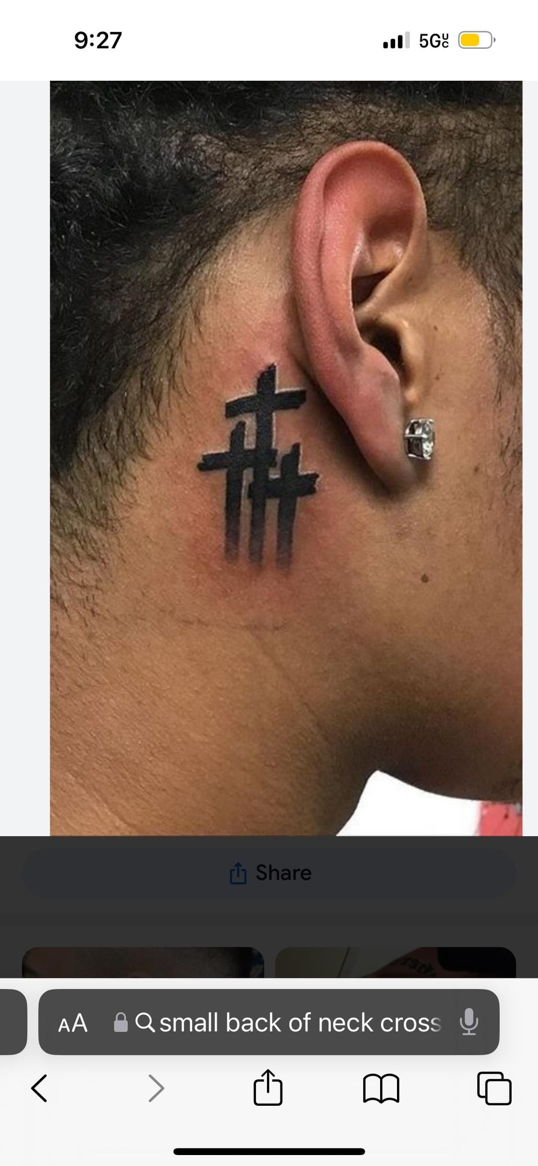 small neck tattoo 0028