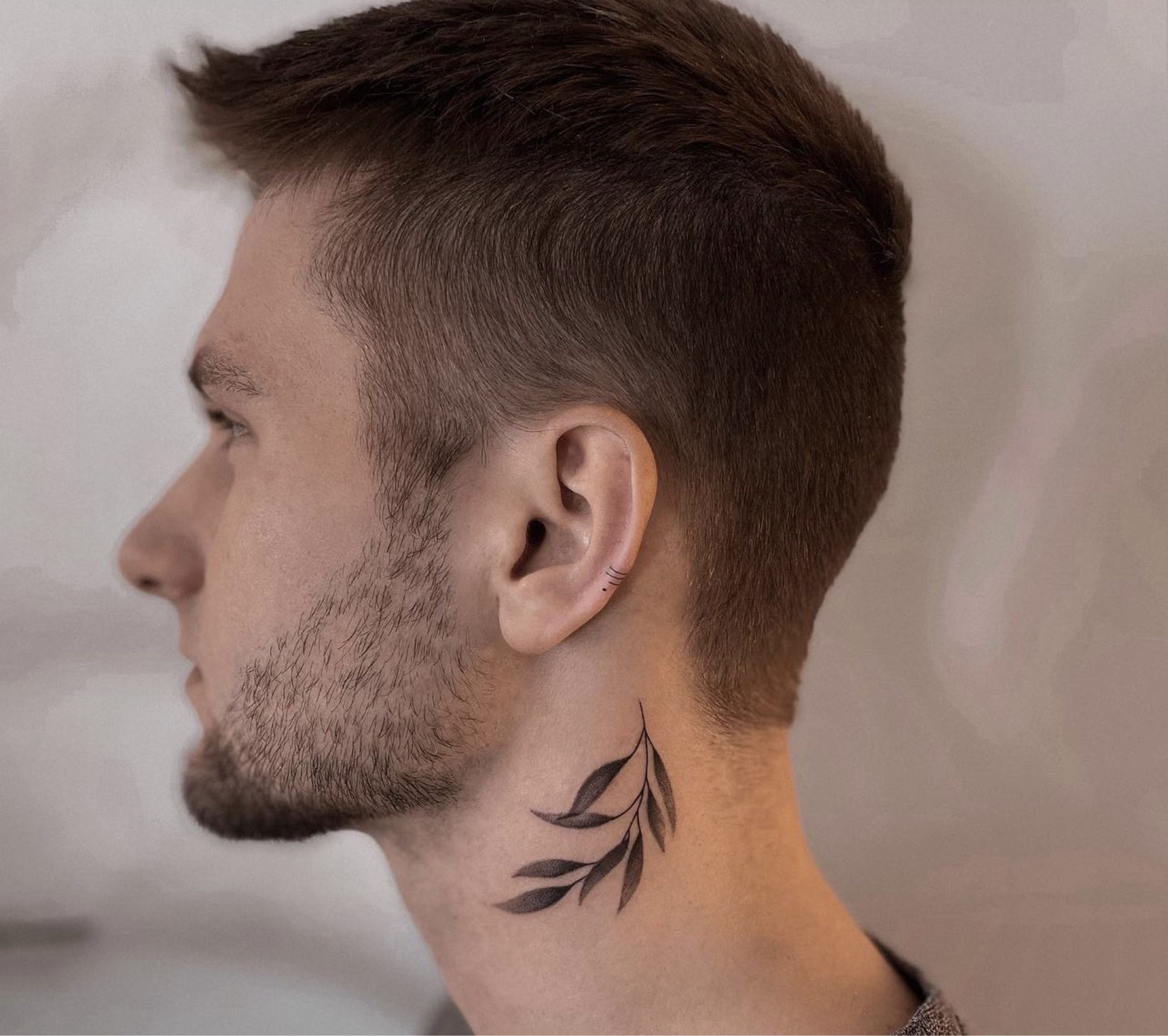 small neck tattoo 0048