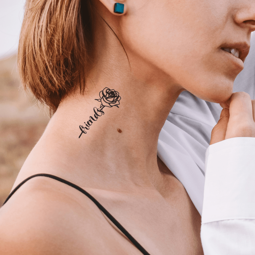 small neck tattoo 0052