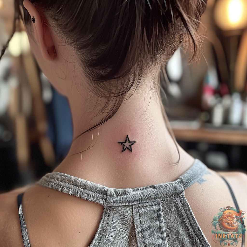 small neck tattoo 0063