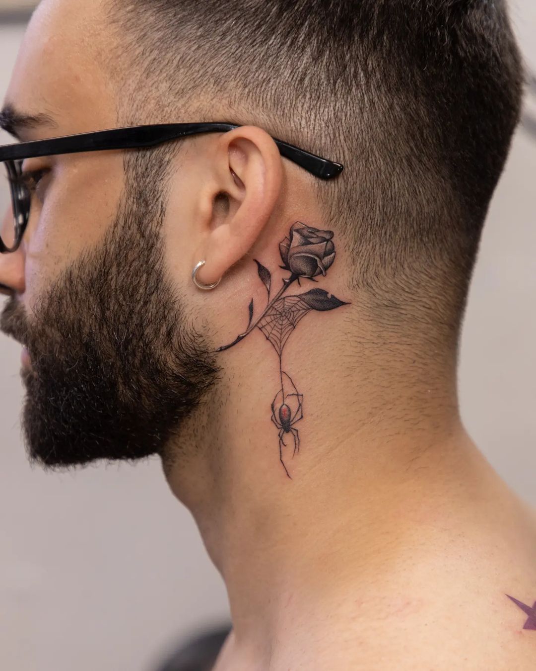 small neck tattoo 0076