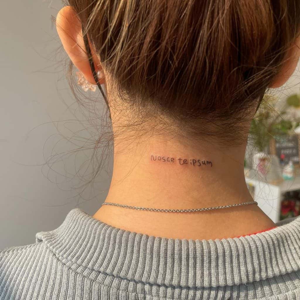 small neck tattoo 0098