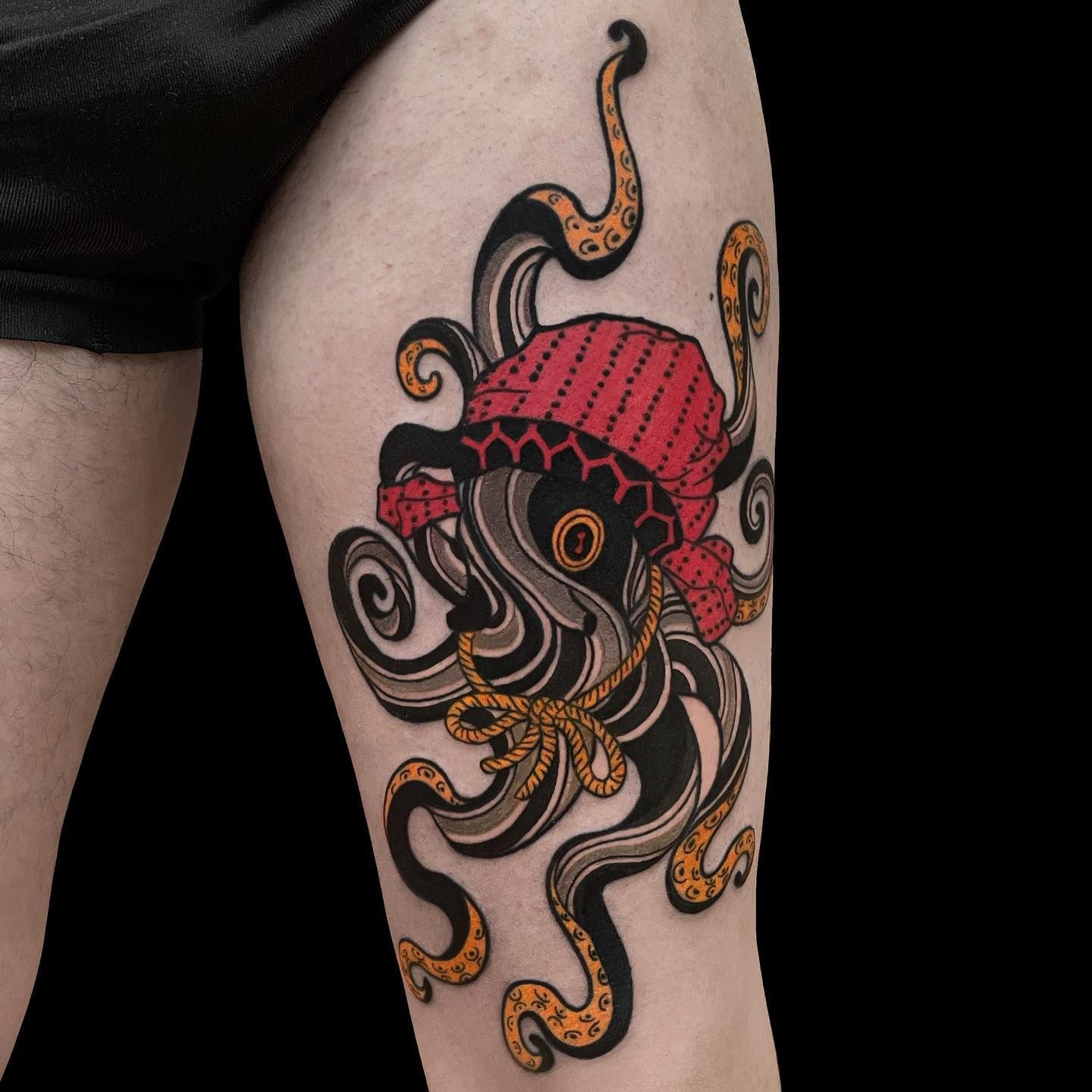 Small octopus tattoo 0028