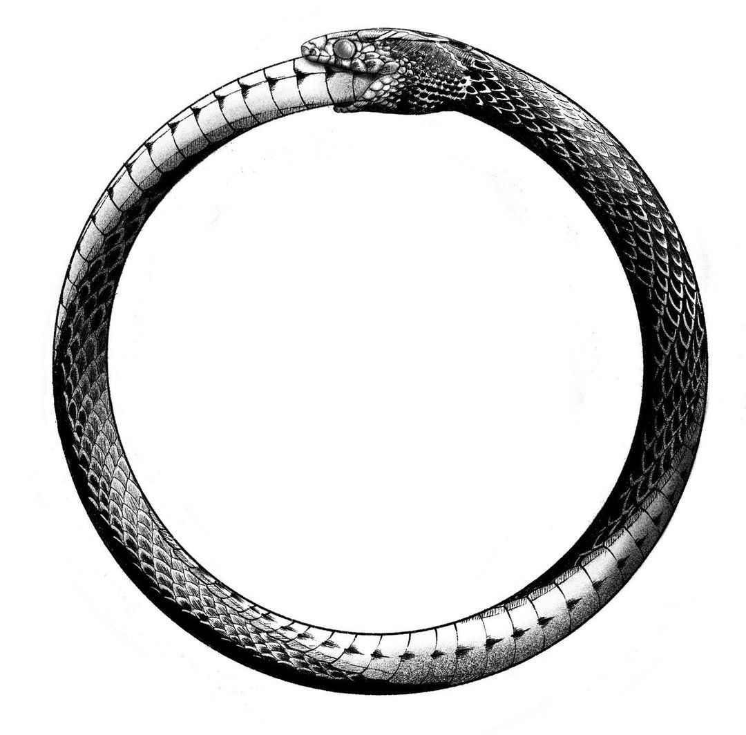 small Ouroboros tattoo designs