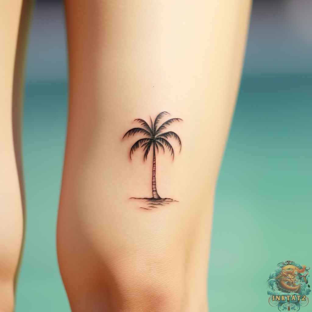 small palm tree tattoo designs