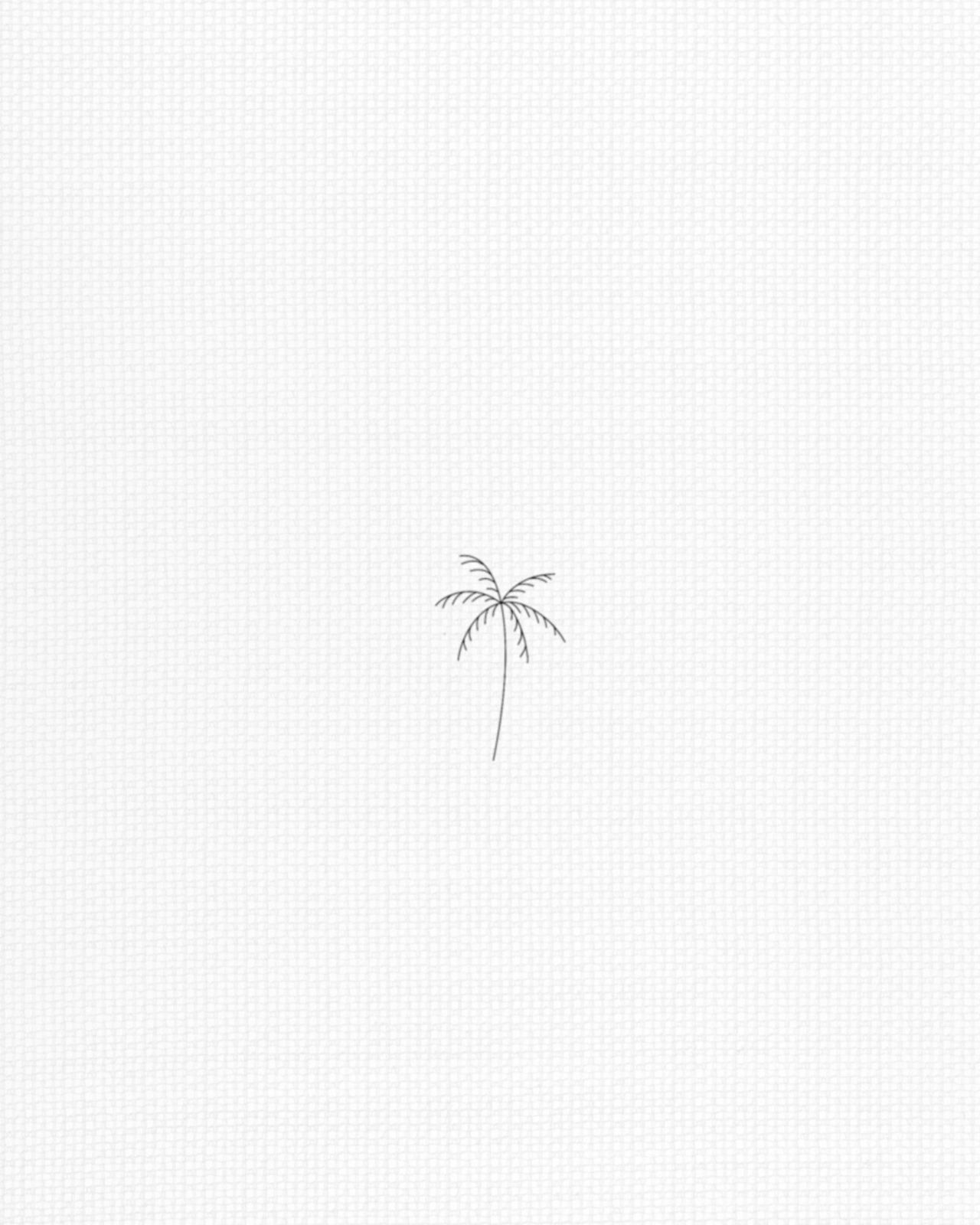 small palm tree tattoo 0013