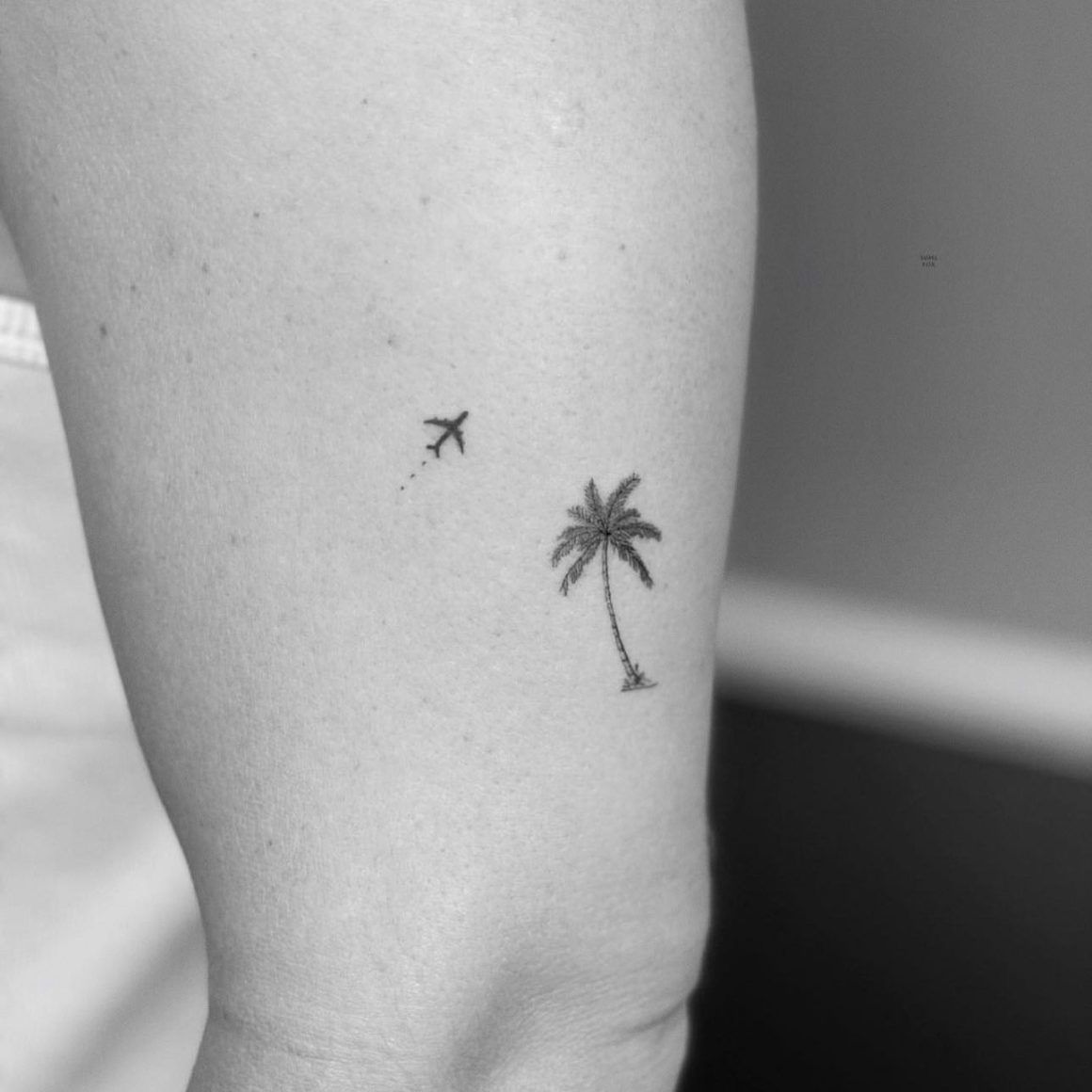 small palm tree tattoo 0018